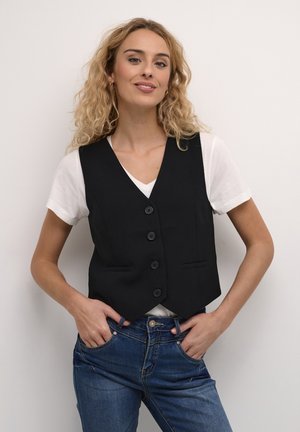 Cream COCOMIA - Waistcoat - pitch black