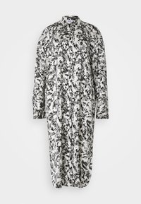 BIANCA CONTRAST - Skjortekjole - white/black