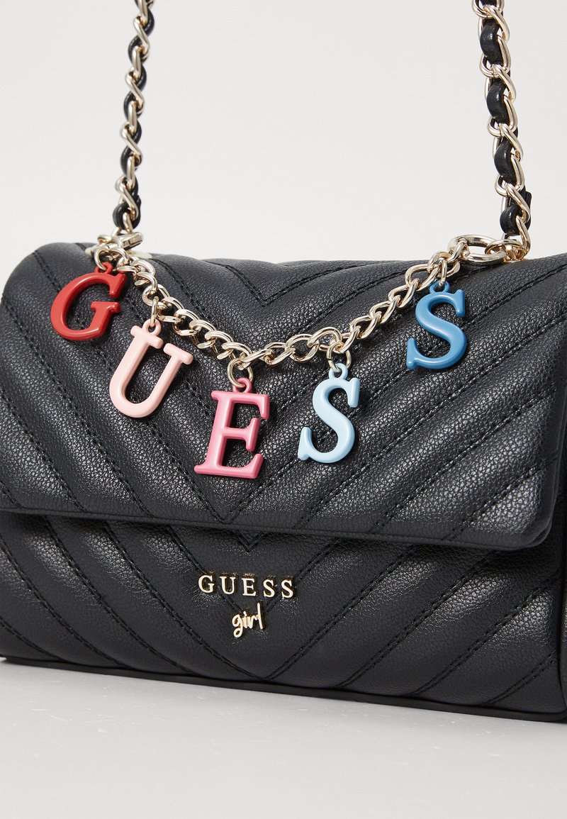 Crossbody Guess Tasche Schwarz Mit Kette GUESS® Mini-Beuteltasche