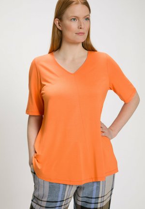 ULLA POPKEN Top Donna A V Basic – Maglia Relaxed Con Spacchetti Laterali – Combinazione Versatile - 6