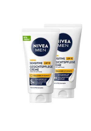 2 X 75ML SENSITIVE GESICHTSPFLEGE CREME LSF 15 - Handcreme - transparent