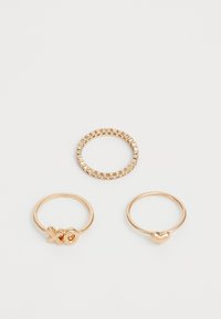 SWEETYHEART 3 PACK - Bague - gold-coloured/clear multi-coloured