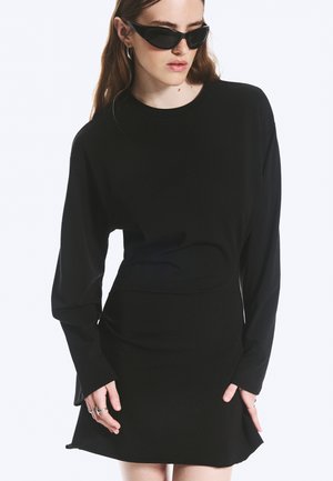 Weekday Robe en jersey - black