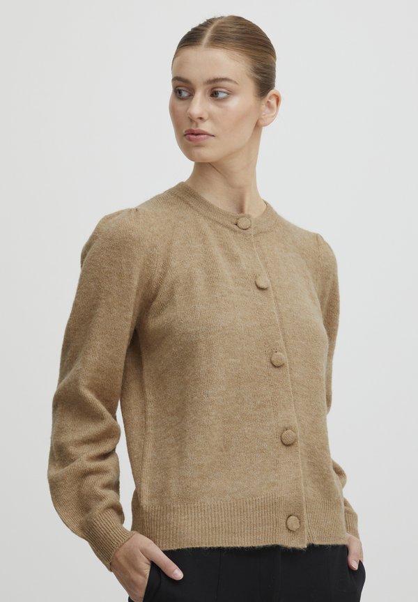 IHKamara - Cardigan - mottled beige