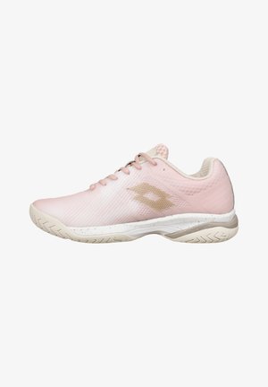 Lotto MIRAGE 300 III - Multicourt tennis shoes - weiss apricot hellgrau