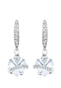 Elli SPARKLING BASIC HEART - MIT KRISTALLEN VON SWAROVSKI® - Ohrringe - weiß