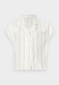 SHIRT WITH LAPEL - Hemdbluse - white/olive