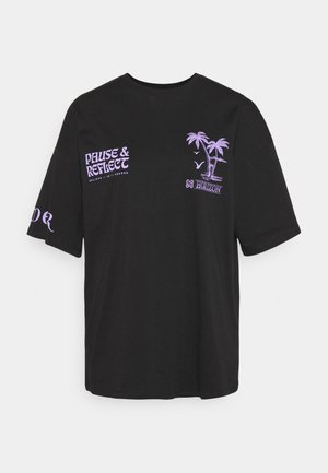 T-shirt con stampa - black