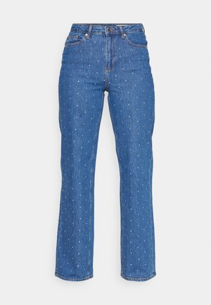 VMTESSA HR WIDE JEANS RHINES  - Farkkushortsit - medium-blue