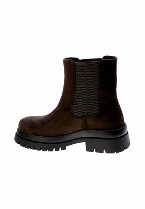 Stivaletti con plateau - dark brown