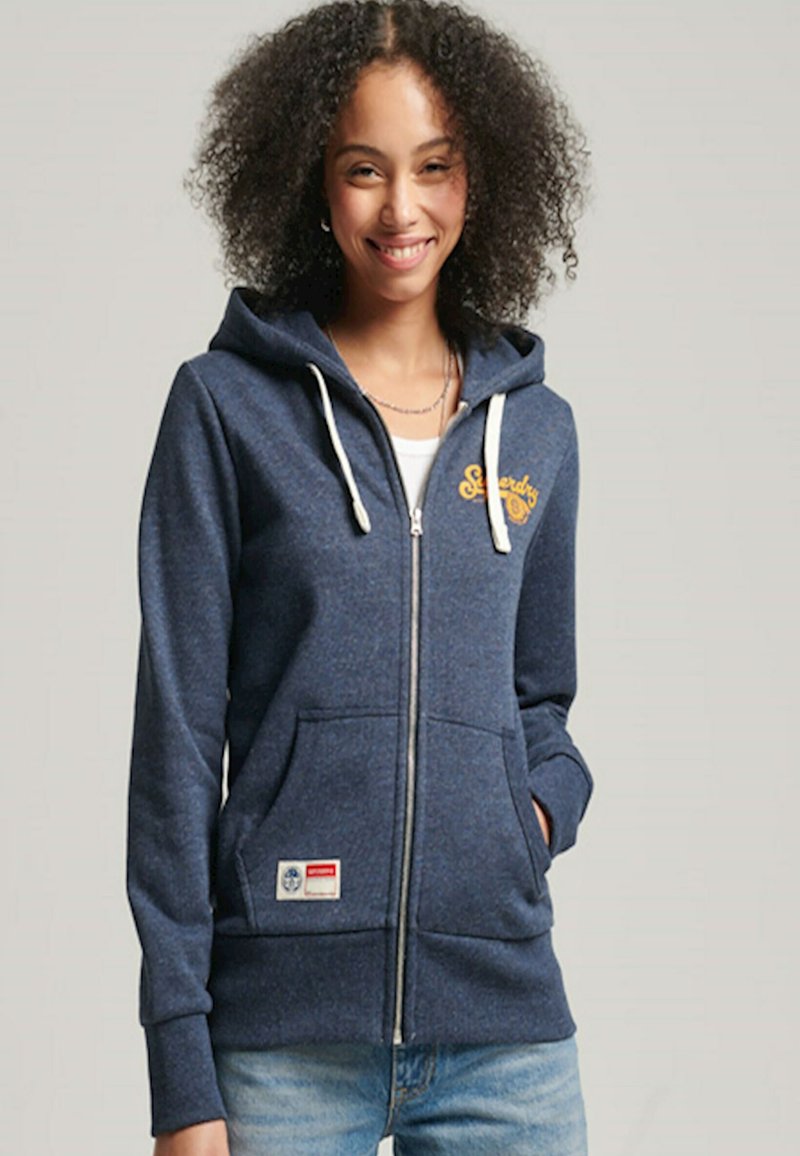 Damen Sweatshirts | Superdry VINTAGE SCRIPT STYLE COLL Sweatjacke vintage navy marl/dunkelblau - SX76494 Damen Sweatshirts | Superdry VINTAGE SCRIPT STYLE COLL Sweatjacke vintage navy marl/dunkelblau - SX76494
