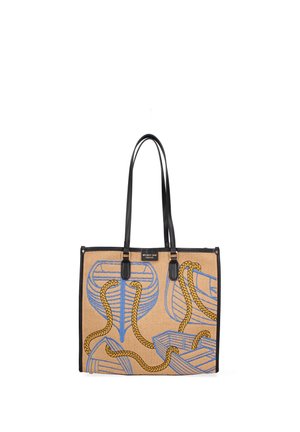 My Best Bag, ATENA - HAND BAG - Shopping bags - beige with print