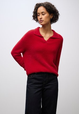 Strickpullover - rot
