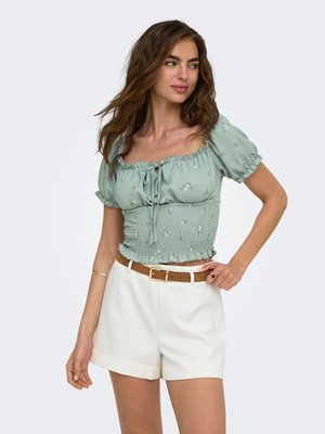 ONLY, TOP ONLHILLARY TOP - Bluse - jadeite