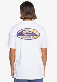 Quiksilver RETRO LINK SS - Print T-shirt - white