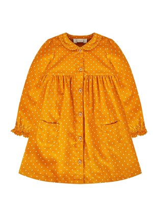 Robe chemise - mustard yellow spot
