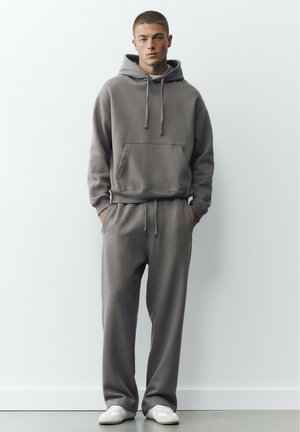 PULL&BEAR, HOODIE AND JOGGERS - TRACKSUIT SET. - Survêtement - dark grey