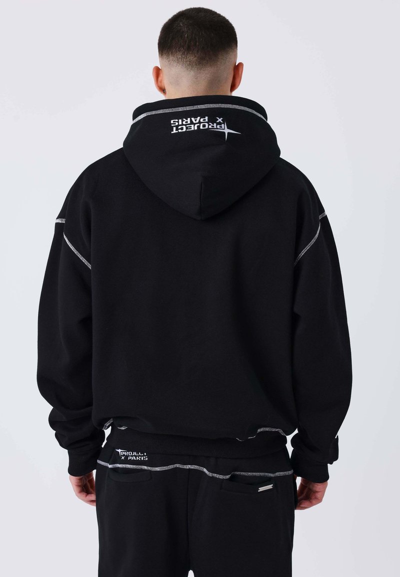 Sudadera Con Capucha Triple Cremallera - Adaptativa Para Acceso Médico, Adulto, Talla Large, Color Negro