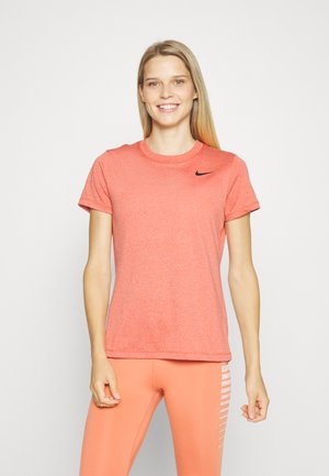 DRY TEE CREW - Sports T-shirt - cinnabar/pure