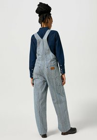 Wrangler STRAIGHT LEG BIB - Peto - dark pinstripe