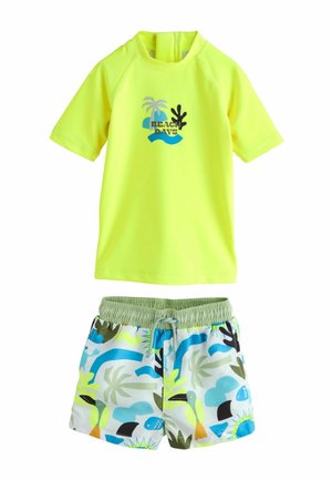 SHORT SLEEVE FIT - SET - Badeshorts - yellow