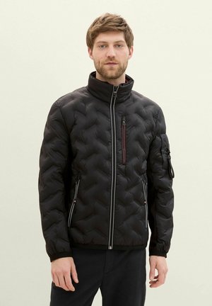 TOM TAILOR Hybridjacke mit dünner Kapuze - Könnyű dzseki - black