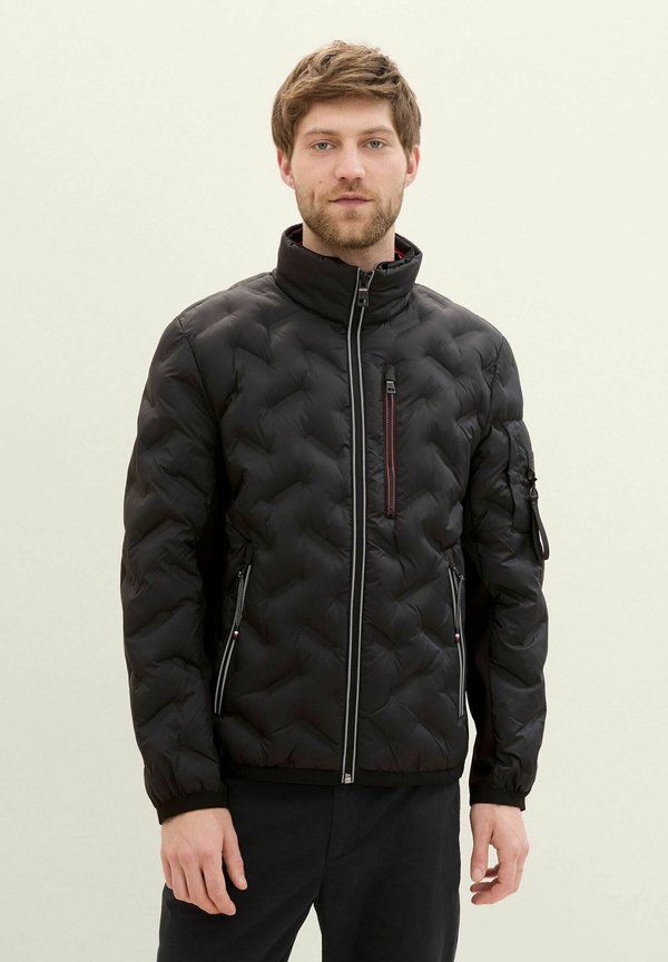 Hybridjacke mit dünner Kapuze - Übergangsjacke