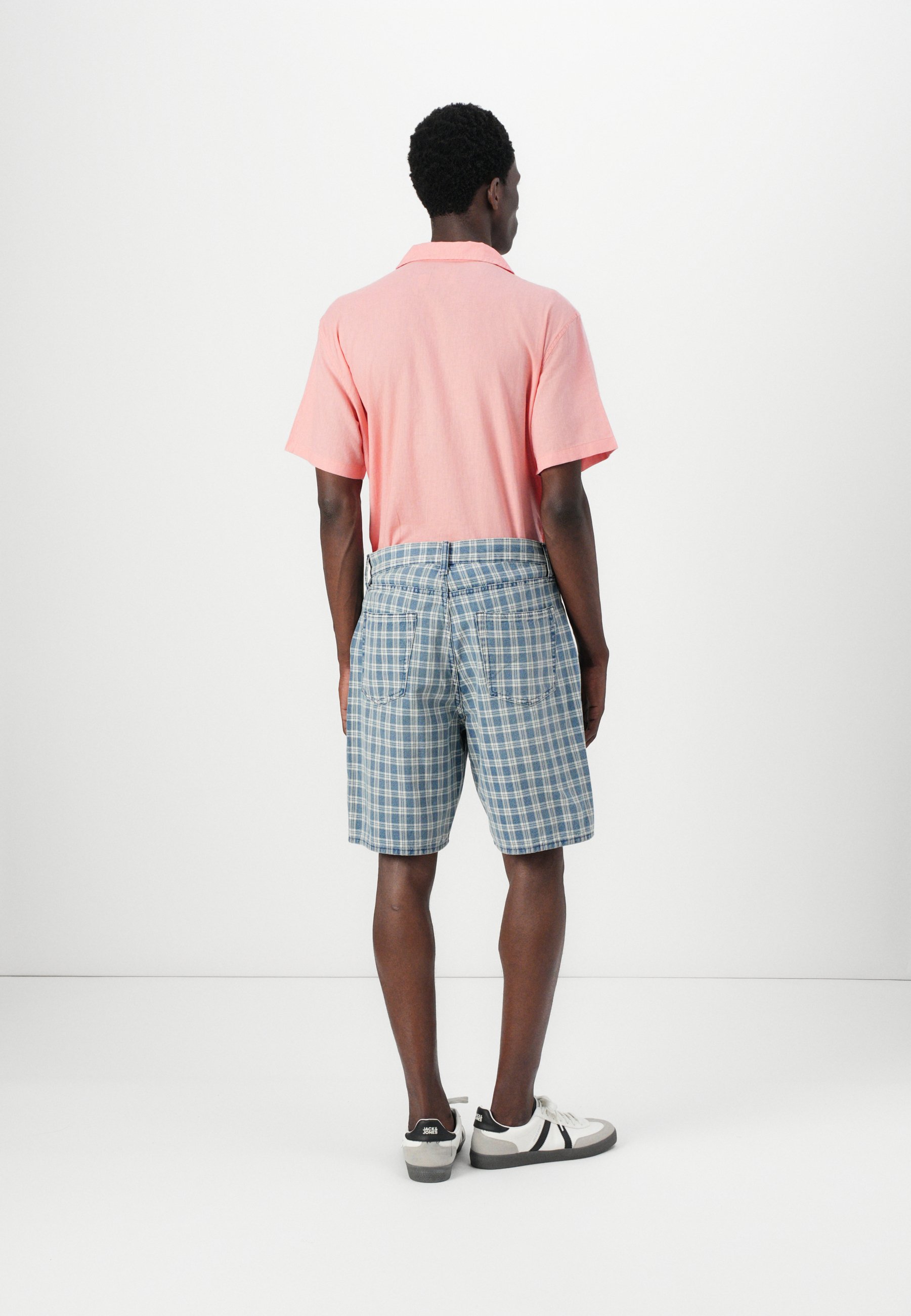 GAP PLAID SHORT - Denim shorts - blue plaid/blue - Zalando.co.uk
