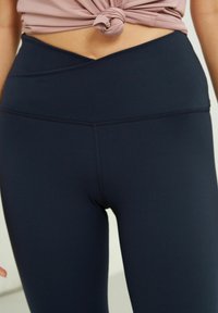 Next RIBBED YOGA - Trikoot - navy wrap waist