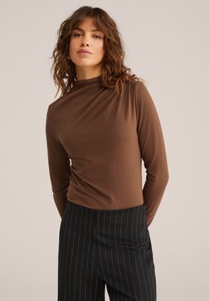 Top dugih rukava - brown
