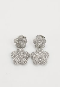 DAISY BALLOON DROP EARRINGS - Ohrringe - silver-coloured/crystal