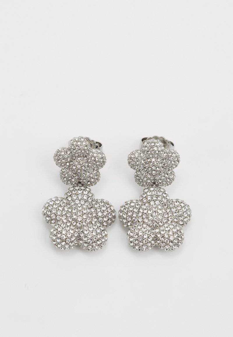 MARC JACOBS DAISY BALLOON DROP EARRINGS - Σκουλαρίκια - silver-coloured/crystal