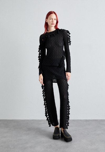 ECKHAUS LATTA KNOT PANT - Nohavice - noire