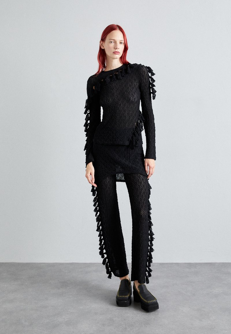 ECKHAUS LATTA KNOT PANT - Pantalon classique - noire