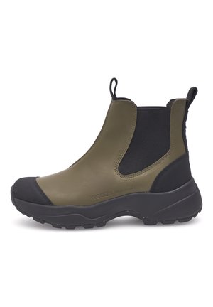 Woden SIRI WATERPROOF - Gummistøvler - dark olive black