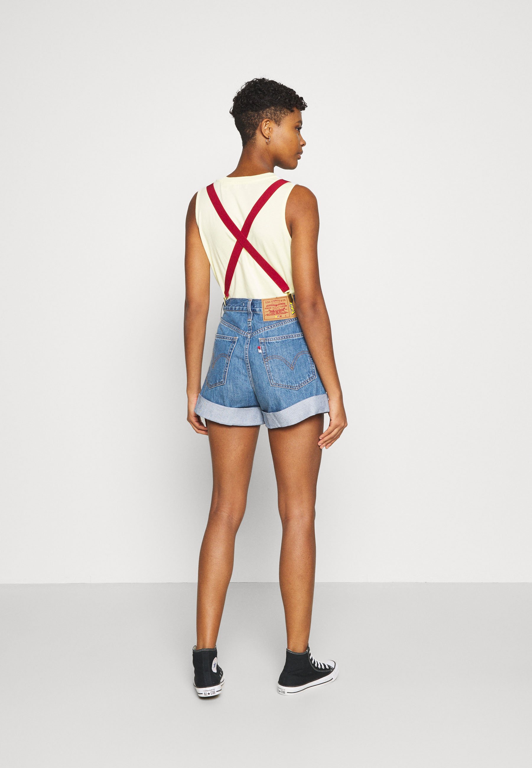 Denim shorts - cerulean blue 