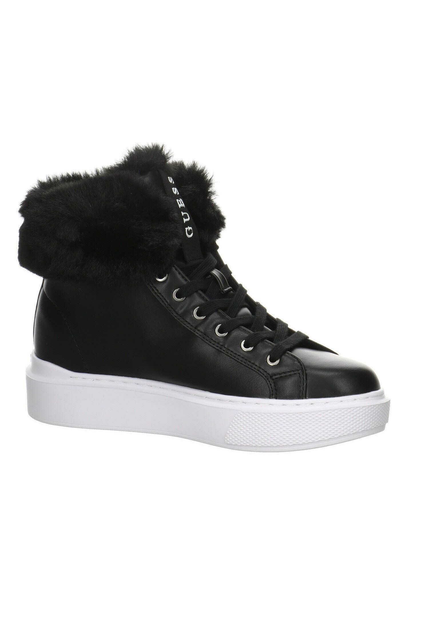 Guess Sneakers hoog - schwarz/Zwart - Zalando.nl