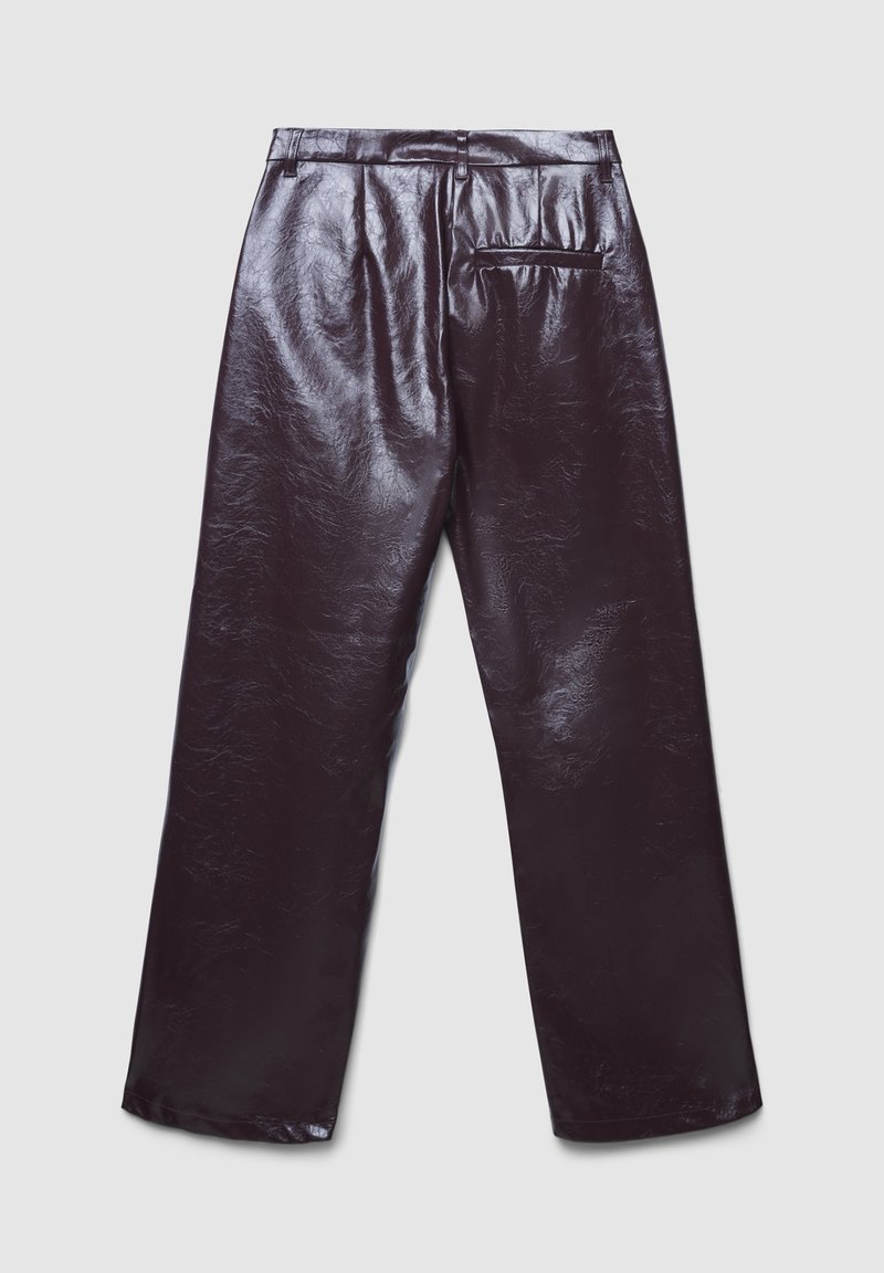 Calliope Pantaloni vinaccia/rosso scuro