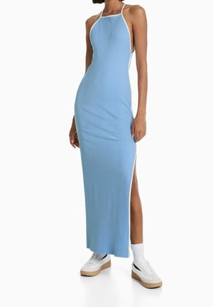 Bershka, Robe longue - dark blue