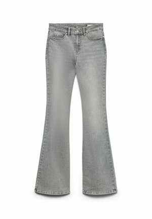 Vero Moda, FLARED FIT JEANS VMFLASH MID RISE FLARED FIT JEANS - Jean flare - medium grey denim
