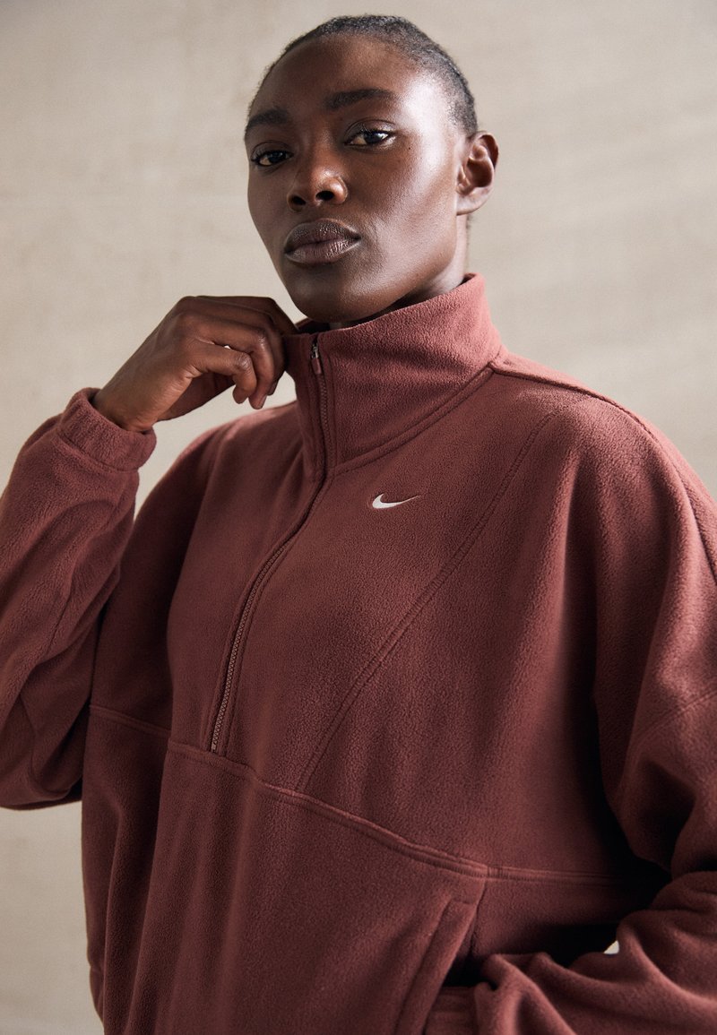 Nike Performance ONE  - Felpa in pile - red sepia/white