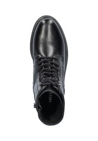 Nelson MONK - Enkellaarsjes met plateauzool - zwart