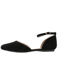 LEATHER - Bailarinas con hebilla - black