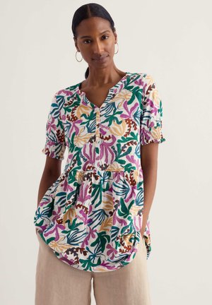 Seasalt Cornwall, SEASALT CORNWALL RAME TUNIC - Blúzka - inky fronds chalk mix