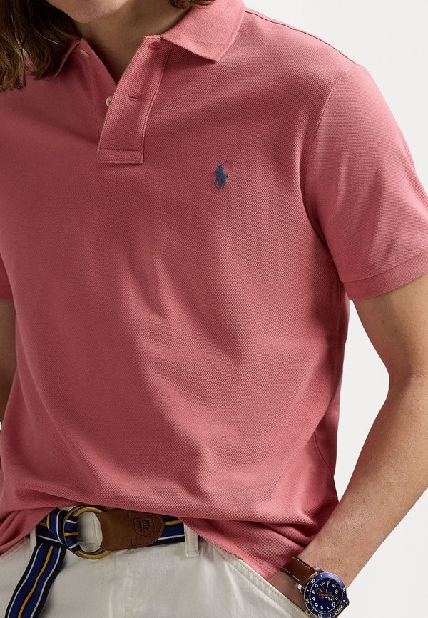 SLIM FIT MESH POLO SHIRT - Polo shirt - desert rose3