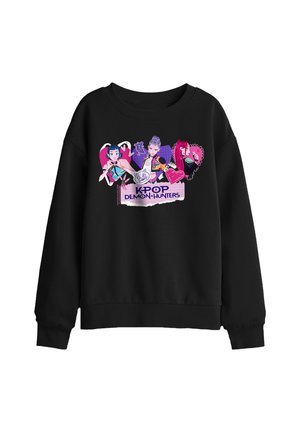 NETFLIX, KPOP DEMON HUNTERS SCRAPBOOK HEARTS - Sweatshirt - black