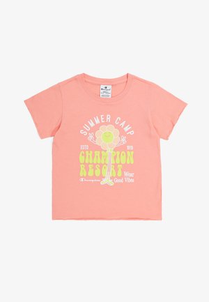 Champion CREWNECK MINIMALIST RESORT - T-shirt con stampa - salmon
