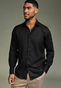Next TRIMMED EASY DOUBLE CUFF - REGULAR FIT - Businesshemd - black