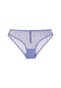 Culottes en mesh violet avec un motif texturé, une taille mi-haute et des bords élastiques. Conçues pour un ajustement confortable et une bonne respirabilité.
