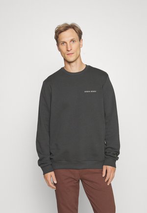 EMBROIDERED CREW NECK - Felpa - gunmetal